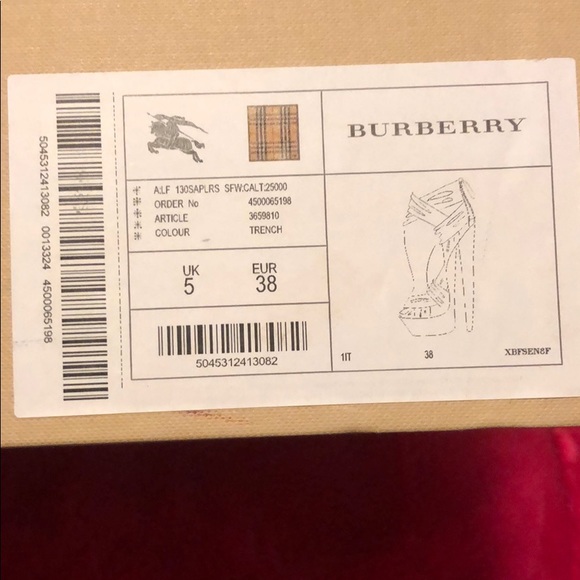 Burberry Leather Platform Sandals - Picture 7 of 8